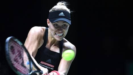 WTA Finals mit Angelique Kerber, Naomi Osaka, Sloane Stephens, Kiki Bertens. Angelique Kerber verliert bei den WTA Finals gegen Sloane Stephens