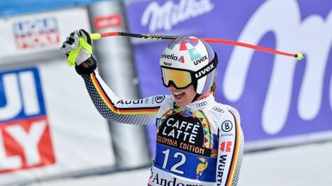 Viktoria Rebensburg hat den Sieg nur haarscharf verpasst