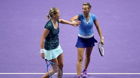 Anna-Lena Grönefeld (l.) und Kveta Peschke bilden eines der besten Doppel der Welt