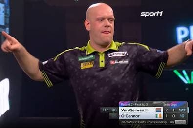 Van Gerwen macht eine Show