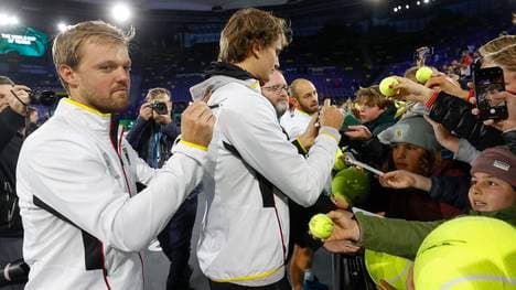 Kevin Krawietz (l.) verpasste die Australian Open wegen der Entbindung