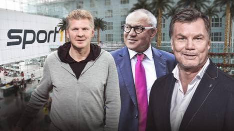Beim CHECK24 Doppelpass sind u.a. Felix Magath und Stefan Effenberg zu Gast