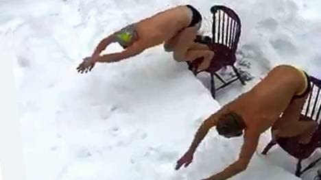 Keinen freien Tag: Das Motto der Mountaineers-Schwimmer Chris McMahon und Drew Riebel 