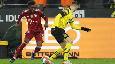 Alphonso Davies (l.) sorgte in der Offensive für Druck, hinter ihm jedoch klaffte ein Loch