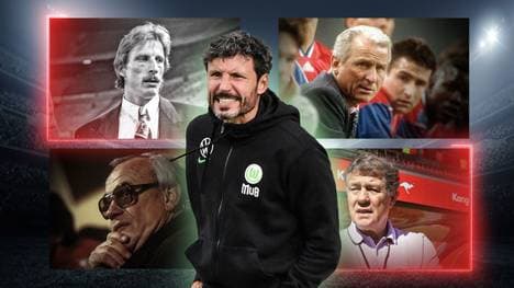 Mark van Bommel (M.) ist bei Weitem nicht der erste Trainer, dem ein Wechselfehler unterlaufen ist