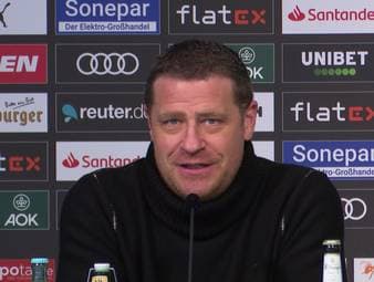 Das Corona-Virus trifft den FC Bayern mit aller Härte. Findet das Spiel gegen Borussia Mönchengladbach tatsächlich statt? Max Eberl äußert sich auf der Pressekonferenz dazu.