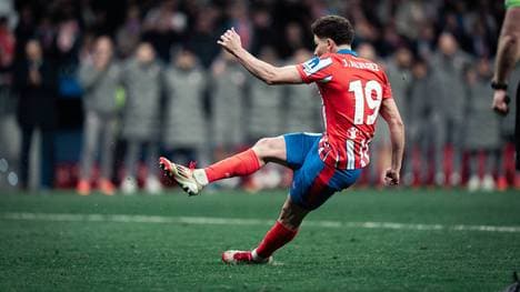 Julián Álvarez beim Elfmeter gegen Real Madrid