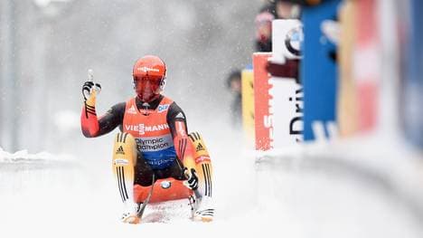Felix Loch beim Weltcup in Königssee