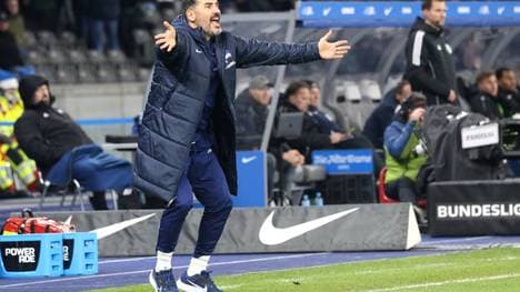 Hertha-Trainer Cristian Fiel steht unter Druck