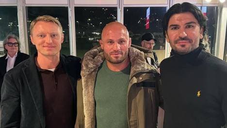 Christian Jungwirth (M.) traf zu Beginn des Jahres seine Weggefährten Andreas Beck und Serdar Tasci wieder