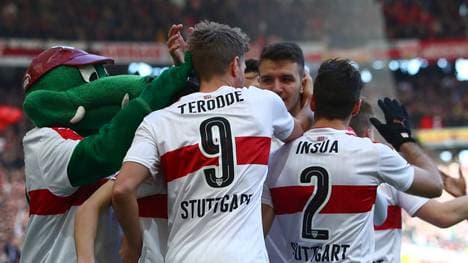 Simon Terodde erzielte das Siegtor für Stuttgart