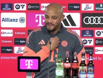 Bayern-Trainer Vincent Kompany wird auf der Pressekonferenz vor dem Duell mit der TSG Hoffenheim mit einem möglichen Ausfall von Manuel Neuer konfrontiert - und reagiert direkt.