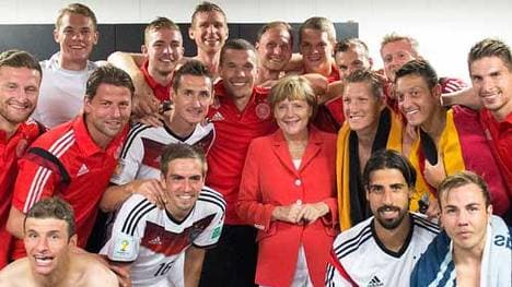 Angela Merkel ist ein großer Fan der deutschen Nationalmannschaft