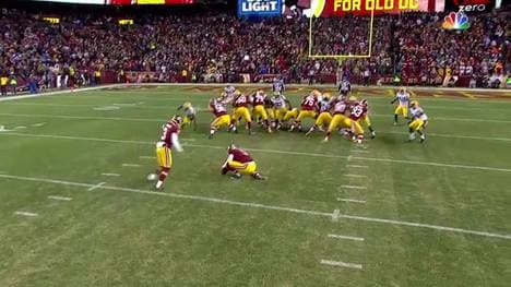 Extra Point der Washington Redskins