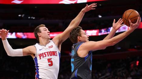 Dallas Mavericks v Detroit Pistons Die Dallas Mavericks kontrollierten das Spiel gegen die Detroit Pistons lange. Am Ende fehlte die Kraft
