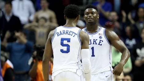 Teamkollegen bei den Duke Blue Devils: RJ Barrett (li.) und Zion Williamson von den Duke Blue Devils