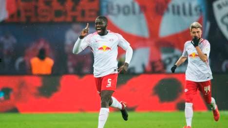 Dayot Upamecano schoss sein erstes Bundesliga-Tor für Leipzig - für RB war es das 100.
