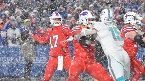 Josh Allen behielt im Schnee die Übersicht