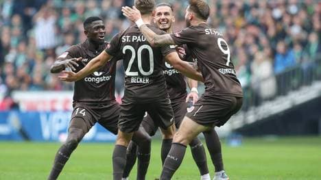 Die Spieler von St. Pauli können an diesem Wochenende einmal nicht jubeln