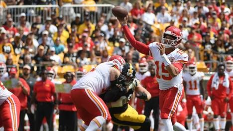 Patrick Mahomes von den Kansas City Chiefs warf in den ersten beiden Spielen zehn Touchdowns