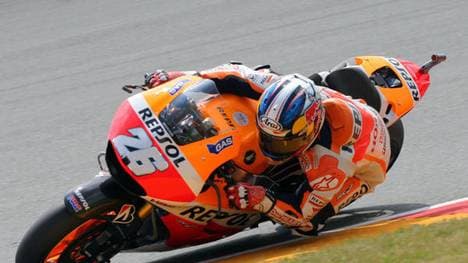 Dani Pedrosa startet am Sonntag trotz eines Sturzes aus der ersten Startreihe