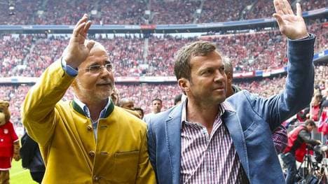 Gerd Müller (l.) und Lothar Matthäus (r.) kannten sich viele Jahre