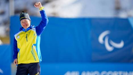 Kononowa bei der Siegerehrung