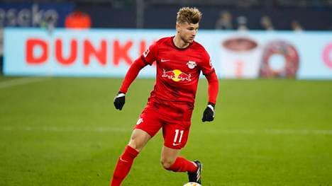 Timo Werner schoss am Dienstag bei Schalke 04 ein Tor