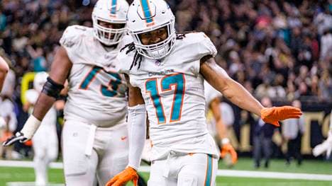 Wide Receiver Jaylen Waddle zeigte für die Dolphins wieder einmal eine starke Leistung