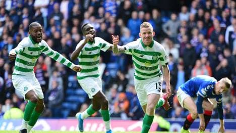 Johnny Hayes (r.) traf in der Nachspielzeit für Celtic