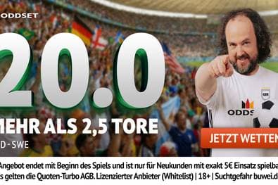 WM-Kracher Niederlande vs. Schweden: ODDSET mit irrer 20,00-Quote auf Tore-Spektakel!
