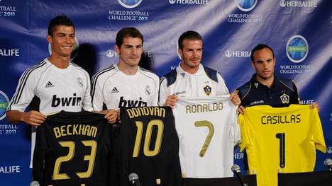 Cristiano Ronaldo (l.) könnte in drei Jahren in die MLS wechseln