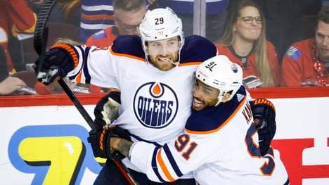 Leon Draisaitl kämpft mit den Edmonton Oilers um den Einzug ins Stanley-Cup-Finale
