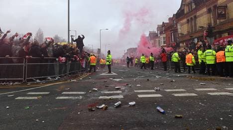 Schwere Ausschreitungen überschatteten das Champions-League-Halbfinale in Liverpool
