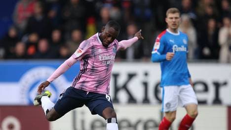 David Kinsombi vom Hamburger SV trifft auf seinen ehemaligen Verein