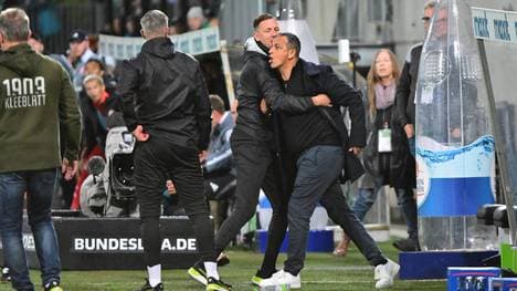 Rachid Azzouzi wurde von Schiedsrichter Matthias Jöllenbeck in die Kabine geschickt