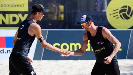 Julius Thole (l.) und Alexander Brouwer wollen ihren Lauf an Tag zwei fortsetzen