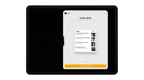 Sport-News für das iOS14-Widget