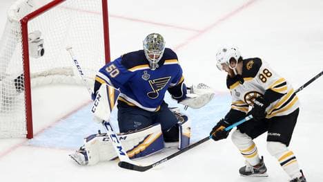 Auch David Pastrnak trug sich für die Boston Bruins in die Torschützenliste ein