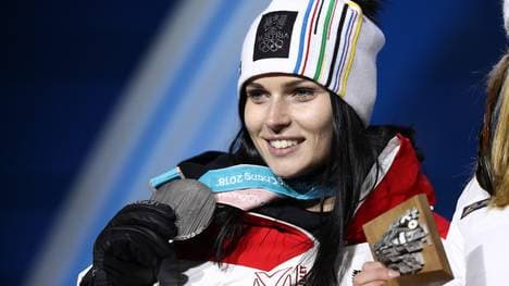 Anna Veith gewann in Pyeongchang Silber im Super-G