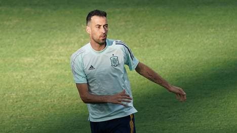  Sergio Busquets drängt zurück die Startelf der spanischen Nationalmannschaf