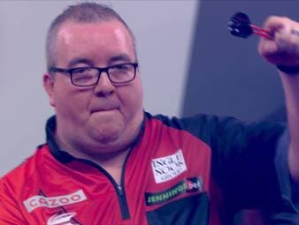 Stephen Bunting sorgt für eine echte Überraschung im Achtelfinale. Er bezwingt einen teilweise desolaten Luke Humphries hochverdient mit 4:1.
