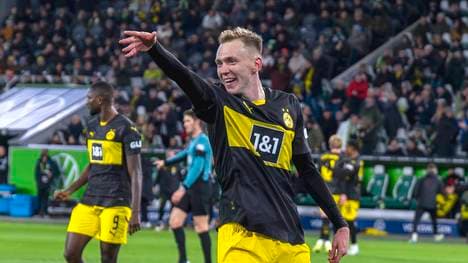 Maximilian Beier bei seinem Darts-Jubel