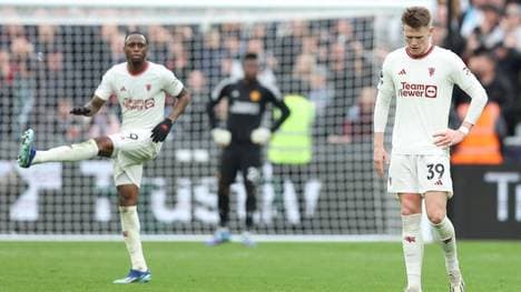 Manchester United leistete sich bei West Ham die nächste Pleite