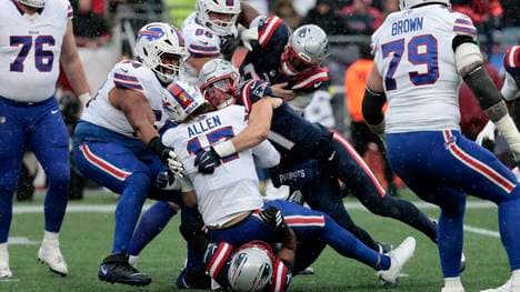 Josh Allen sorgt gegen die Patriots für einen Schreckmoment