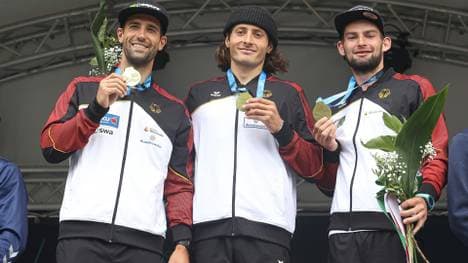 Aigner, Hegge, Hengst (v.l.) bei der Heim-WM 2022