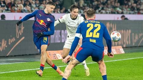 Die Gladbacher fordern in der Bundesliga RB Leipzig