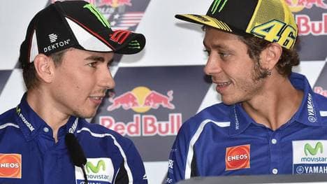 Das Verhältnis von Jorge Lorenzo und Valentino Rossi hat sich gebessert
