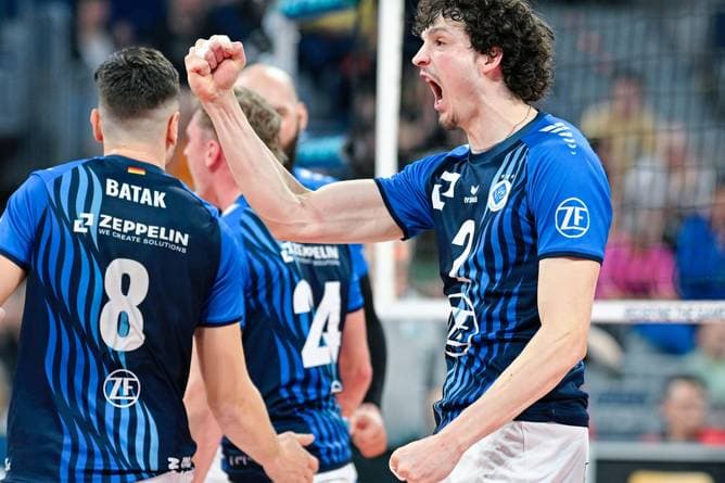 Volleyball: Friedrichshafen erreicht Halbfinale