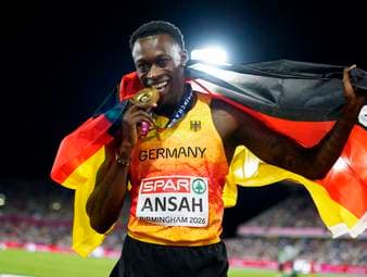 Ansah freut sich über Gold - und ein "sehr nettes Interview"